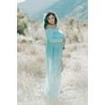 thumbnail image 3 of JustVH Maternity Off Shoulder Dress Photoshoot Long Sleeve Split Front Chiffon Gown for Photography, 3 of 6