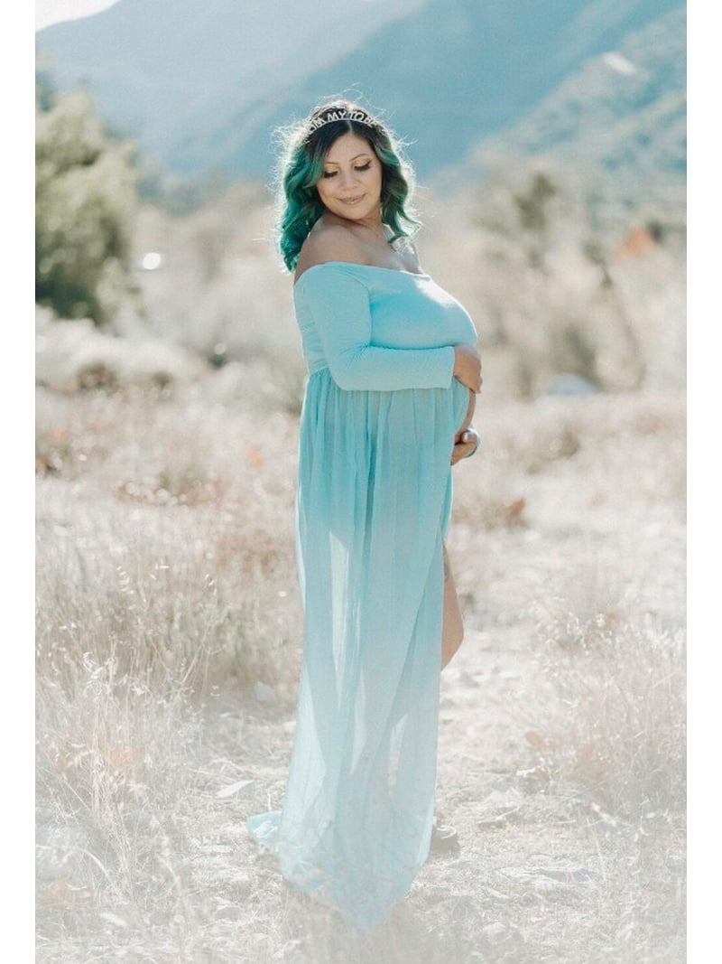 long sleeve photoshoot dress Long Sleeves Elastic Back Waist Woman Maxi Dress Photoshoot Dresses for Ladies YW231072