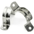 thumbnail image 3 of 50 Pcs 1inch Rigid Pipe Strap,Two Hole Stainless Steel Strap U Bracket, Widened Tube Strap Tension Clip Assortment Kit Heavy Duty Pipe Clamp for Pipe Fixing（32mm）,, 3 of 5