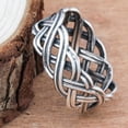 thumbnail image 6 of Ruanlalo Vintage Infinity Intertwined Cross Knot Finger Ring Women Band Party Jewelry Silver US 10, 6 of 6