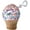 Soft Serve Ice Cream, variant on Snack Shack Mini Microbead Pillow Backpack Charm - Candy Scented Reversible Cream Filled Cupcake