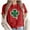 Red, variant on WREESH Womens St Patricks Day T-Shirts Short Sleeve Shamrock Printed Tee Lightweight Spring Comfortable Tops