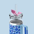 thumbnail image 3 of Ottle 40 Oz Insulated Tumbler with Handle & Straw Lid, Leakproof & BPA-Free Travel Mug - Leopard Bloom, 3 of 5