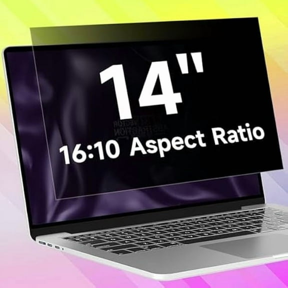 14 Inch 1920x1200 (16:10) Aspect Ratio Laptop Privacy Screen Filter, Anti Blue Light Glare & Anti Scratch Computer Privacy Shield, Not for 14" with 1920x1080P Laptops