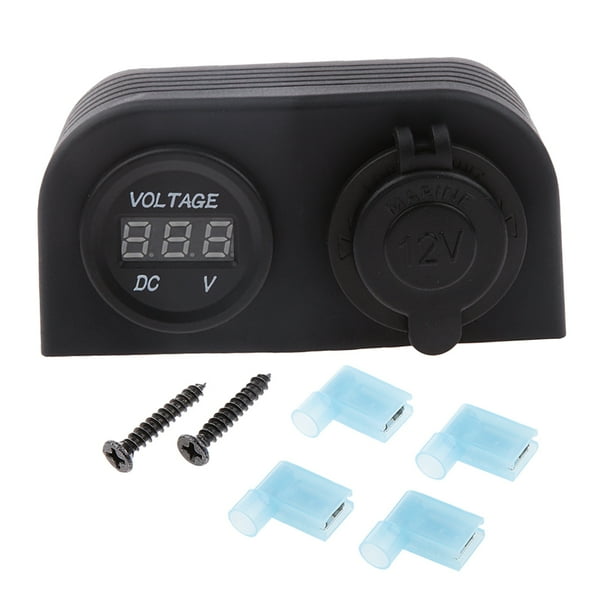 Medidor digital de voltaje,la motocicleta voltímetro,encender el cigarrillo zócalo,coches del metro de voltio 12V,el medidor de prueba,Detector,USB cargador de la motocicleta,de la