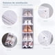 thumbnail image 2 of Apilables transparentes,Paquete de 6 cajas de almacenamiento de zapatos,organizador de zapatos apilable de Plástico rígido para armario,almacenamiento apto para zapatos de la talla 11, 2 of 15