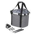 thumbnail image 2 of Cesta para bicicleta Colamx de tela Oxford portátil gris para compras senderismo Camping, 2 of 8