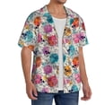 thumbnail image 2 of Kdxio Men'S Hawaiian Shirt For Men Short Sleeve Shirt Skulls And Roses Summer Casual Holiday Beach Button Down T-Shirts, 2 of 5