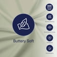 thumbnail image 4 of Kickoff Viscose Bamboo Sheets Queen Size 4-pc 100% Organic Bamboo Viscose Bed Cooling Sheets Queen Size Set Cool Bedding for hot sleepers sheet, Flat, Fitted, Pillowcases (Soft Sage, Q), 4 of 9