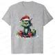 thumbnail image 1 of Señora Año Nuevo manga corta lindo gato estampado Tops moda mujer camisetas camisa tendencia gráfico Navidad regalo ropa femenina camiseta, 1 of 5