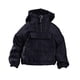thumbnail image 1 of Sudadera con capucha y bolsillo frontal con figura masculina a escala 1/12 y cremallera de un cuarto Negro, 1 of 9