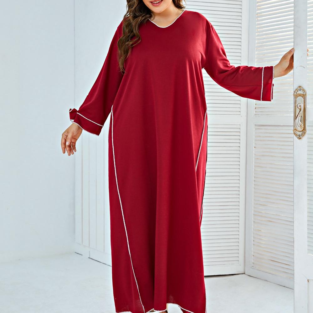 Pretty Comy Women's Plus Size Long Sleeve Gown Nightgown - Walmart.com