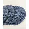 thumbnail image 5 of Fennco Styles Handmade Crochet Cocktail Drink Coasters 5-Inch Round, Set of 4 - Dark Blue-Grey Doilies for Everyday Use, Holiday, Farmhouse, Décor, Tea Party and Special Occasion, 5 of 7