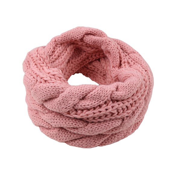 Qarigey Calentador de cuello de fibra acrílica no tóxico, bufanda hecha punto segura y agradable para la piel, calentador de cuello de punto Accesorios de disfraces polvo de piel