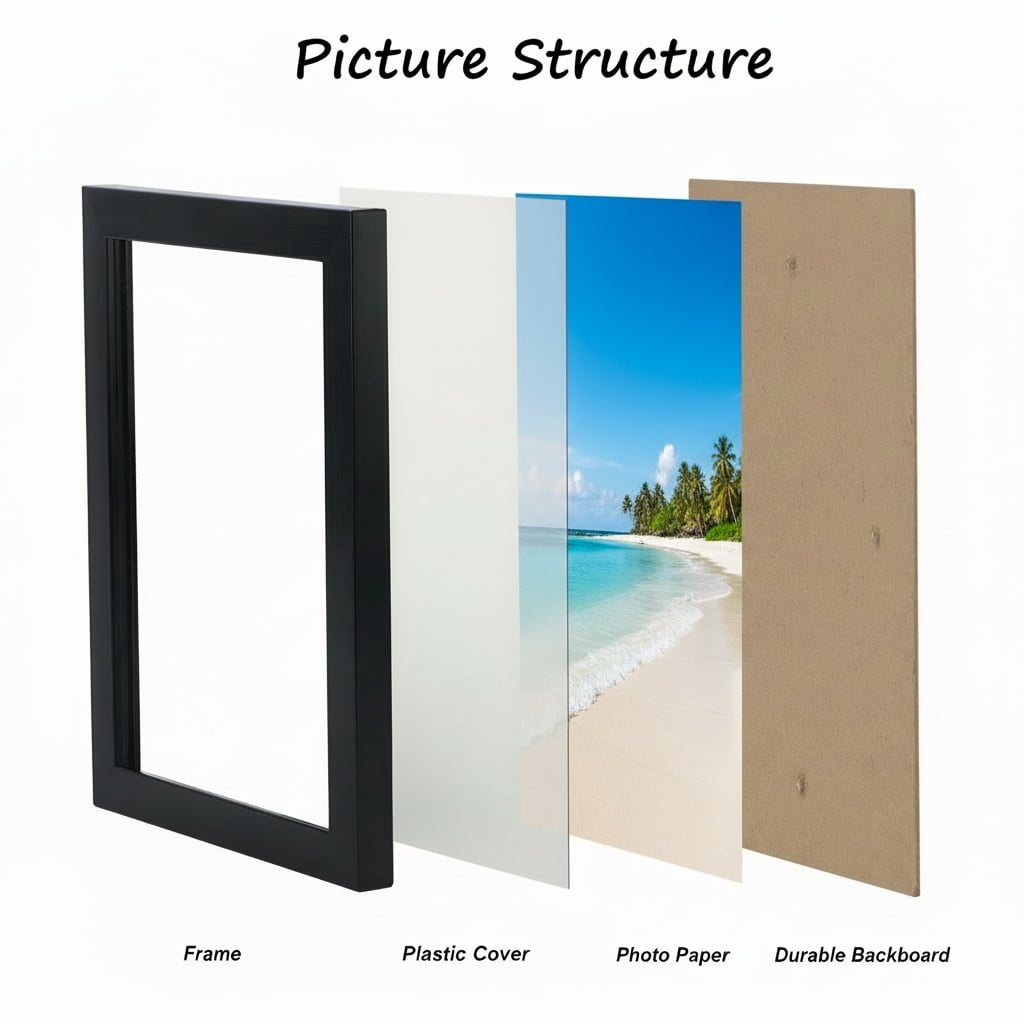 4x6 Picture Frames Set of 12, Black