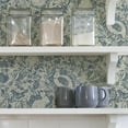 thumbnail image 3 of NuWallpaper Blue Terrene Vinyl Peel And Stick Wallpaper, 216-in by 20.5-in, 30.75 sq. ft., 3 of 6