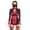 Red, variant on Dragon Ninja Women's Fancy-Dress Costume for Adult, L