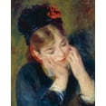 thumbnail image 2 of Renoir, Pierre-Auguste 12x14 Gold Ornate Wood Framed with Double Matting Museum Art Print Titled - Reflection, 2 of 4
