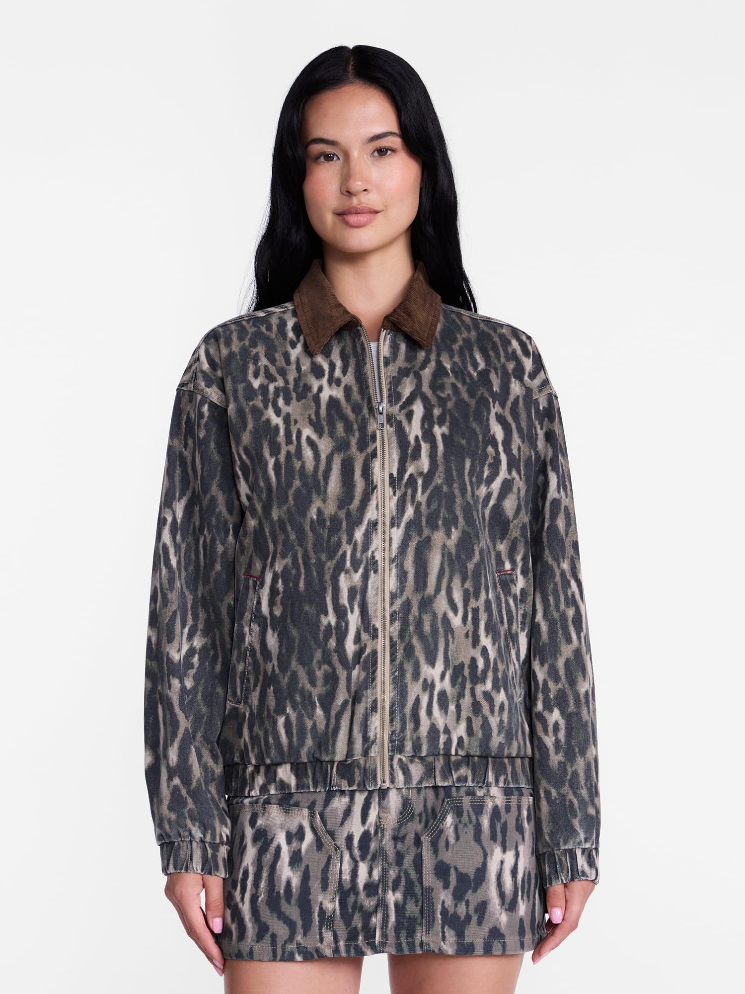 Madden NYC Women's Cotton Twill Bomber Jacket, Sizes XXS-XXL