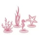 thumbnail image 2 of Centro de mesa de fiesta de sirena Macarena 4 piezas decoración de fieltro Rosado, 2 of 8