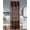 Chocolate, variant on WARM HOME DESIGNS Grey Lace Shower Curtain 36 W x 72 L Inches with Attached Valance & Tassels. LA Grey 36
