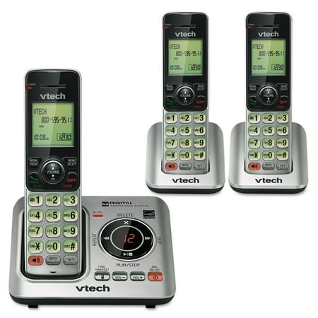 VTech CS6629-3 Cordless Phone with Answering Machine & Caller ID/Call Waiting, 3 (Best Cordless Answering Machine)