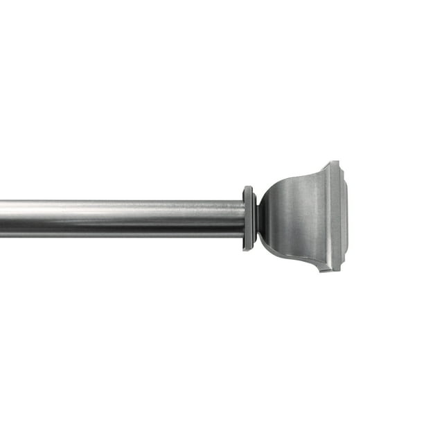 Better Homes & Gardens 1" Square 42120" Curtain Rod Set, Brushed