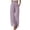 Purple, variant on Women's Spring Satin Straight Leg Pants Loose Casual Comfort Fit