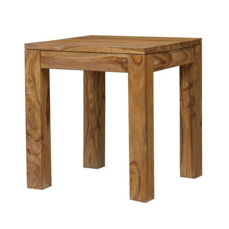 Avalon Table Chocolate - Avalon Mid-Century Modern Sheesham Wood Square End Table