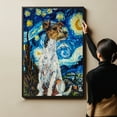 thumbnail image 6 of Smooth Fox Terrier Dog Starry Night Canvas Wall Art Prints, Dog Art Canvas Painting Poster,Pet Canvas Painting Puppy Artwork 8x12 inches, 6 of 6