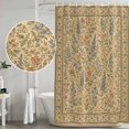 thumbnail image 7 of Vintage Botanical Bathroom Shower Curtains with 12 Hooks Polyester Waterproof Shower Curtain for Stalls and Bathtubs Countryside Foliage Rustic Decorative Bathroom Privacy Curtain 66x72 Inches, 7 of 7