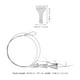 thumbnail image 2 of YSNOOWE 2Ud Cable Ajustable Y Para Colgar Cuadros Con Plata, 2 of 8