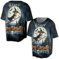 thumbnail image 3 of Happy Halloween Basenji Witch Pumpkins Bats All Over Print 3D Baseball Shirt African Barkless Dog Lover Softball Sport - 13012, 3 of 6
