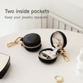 thumbnail image 6 of Casegrace Portable Jewelry Box With Keychain, Ladies Bag Pendant Ornaments, Travel Jewellery Storage Box, Ring Holder, Necklace Earrings Mini Circular Organizer Box, 6 of 6
