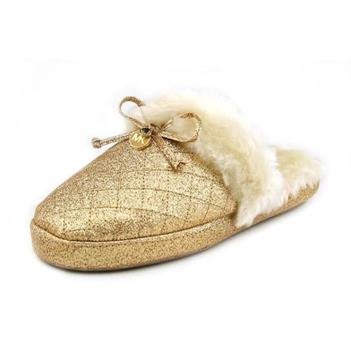 michael kors gold slippers