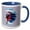 Blue/White, variant on 3drose, Magnificent Betta Splendens Aquarium Fish, 11oz Magic Transforming Mug
