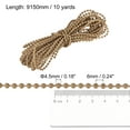 thumbnail image 2 of Unique Bargains Chaîne Perlée de 10 Yards pour Stores à Rouleau, Cordon pour Pièces de Réparation de Fenêtre, Marron, 2 of 5