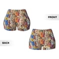thumbnail image 5 of Lsque Funny Dogs Family Pattern High Waisted Biker Shorts for Women-Tummy Control Fitness Athletic Workout Running Yoga Gym Shorts,Moisture-Wicking-, 5 of 9