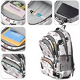 thumbnail image 4 of Black Cat and Gift White Pattern Cute School Backpack Bag with Padded Back and Adjustable Shoulder Straps 16.9 X 12.6 X 5.9 Inches, 4 of 5