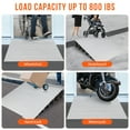 thumbnail image 3 of 1 Inch Rise Curb Ramp,Driveway Ramp Aluminum Threshold Ramp,800 Lbs Load Capacity for Loading Dock,Warehouse,Wheelchair,Motorcycles,Cars, 3 of 7
