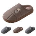 thumbnail image 3 of Oyedens Mens Slippers Comfy Winter Fuzzy House Slippers for Men Indoor and Outdoor Bedroom Shoes, 3 of 4
