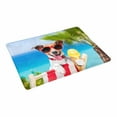 thumbnail image 2 of MKHERT Funny Jack Russell Dog Eating Ice Cream on Summer Beach Doormat Rug Home Decor Floor Mat Bath Mat 23.6x15.7 inch, 2 of 3