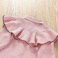 thumbnail image 6 of Girls' Striped Ruffled Shirt Long Sleeve Collared Cute Bow Blouse Casual Spring Summer Top for Playdates & School (2-12 Years), 6 of 6
