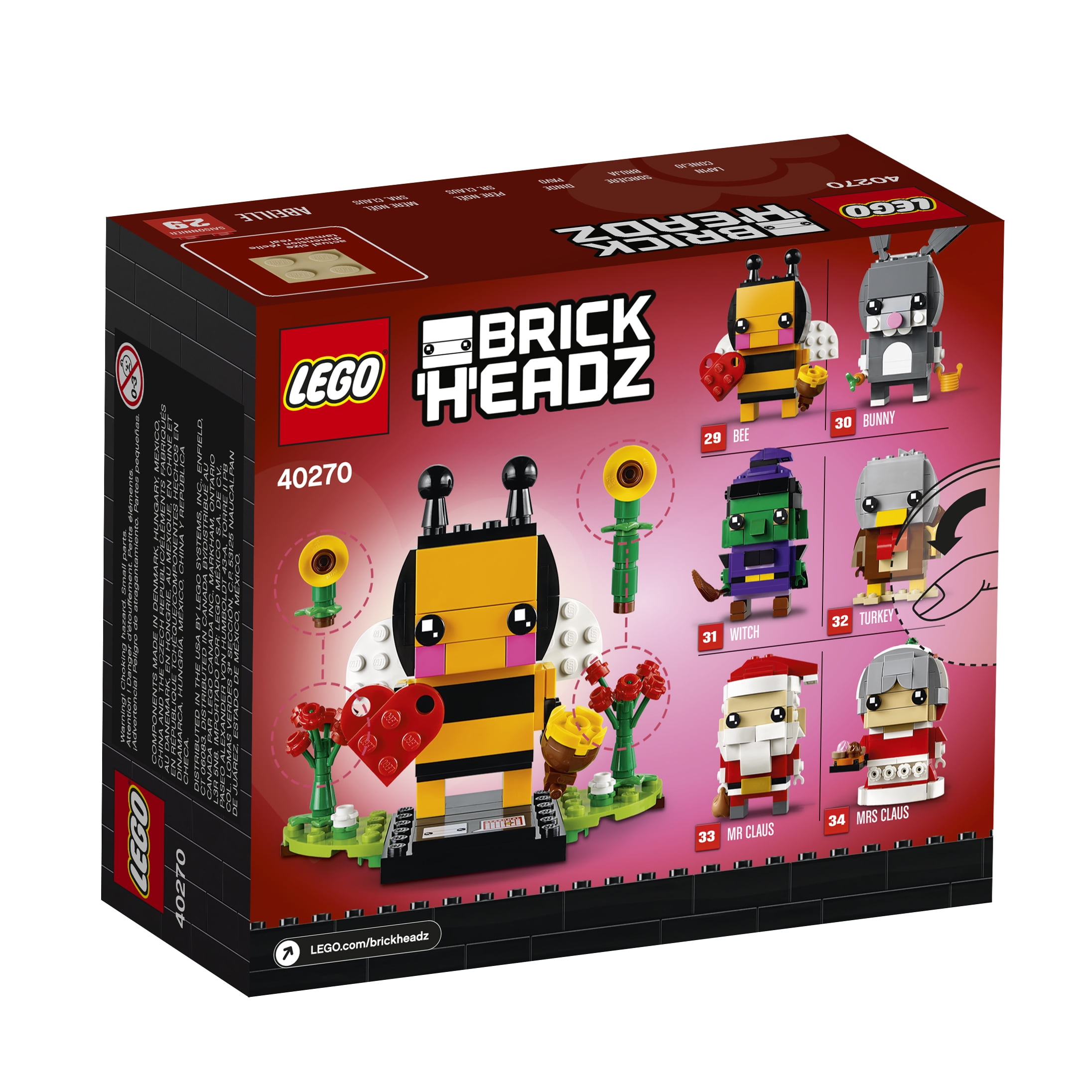 LEGO BrickHeadz Bee 40270 Building Set - Walmart.com