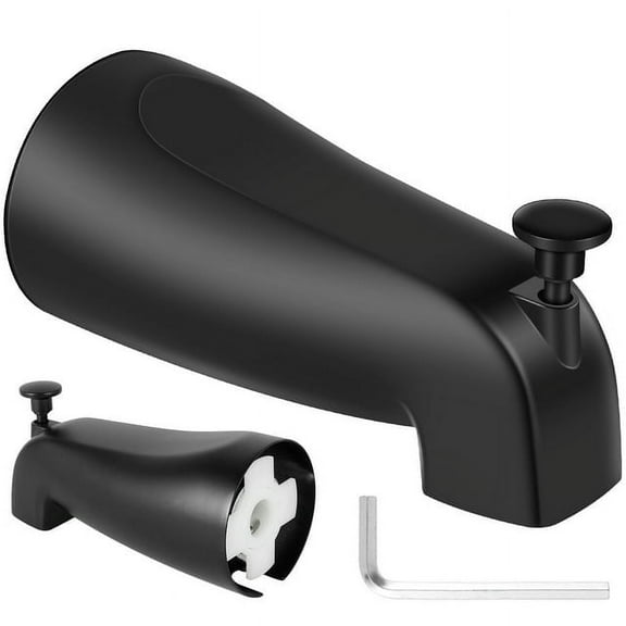 Tcwhniev Bathtub Spout with Diverter Slip Fit Zinc Alloy Bathtub Faucet Replacement Easy Installation Tub Spout Home Hotel Bathroom Accessories for 1/2 inch Copper Tube