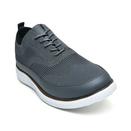 

TIOSEBON Men s Casual Shoes Comfortable Fasion Knit Mesh Walking Breathable Lightweigh Shoe Gray US9