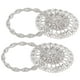 thumbnail image 2 of Sparkling Crystal Flower Curtain Tiebacks, Curtain Tiebacks Decoration Stainless Steel Spring Wire  For Bathroom For Living Room ANGGREK Curtain Buckle Clips, 2 of 8