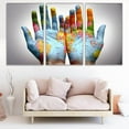 thumbnail image 2 of 3 Panel World A Pair Of Hands Canvas Painting Wall Art For Home Decor, 2 of 8
