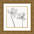 thumbnail image 1 of Gronkjaer, Lotte 20x20 Gold Ornate Wood Framed with Double Matting Museum Art Print Titled - Same tulip front and backview, 1 of 4