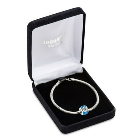 Chicago Cubs Sterling silver Premier Bead charm on 8" bracelet